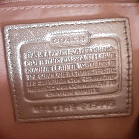 White and Silver Coach Satchel - Picture 4 of 5